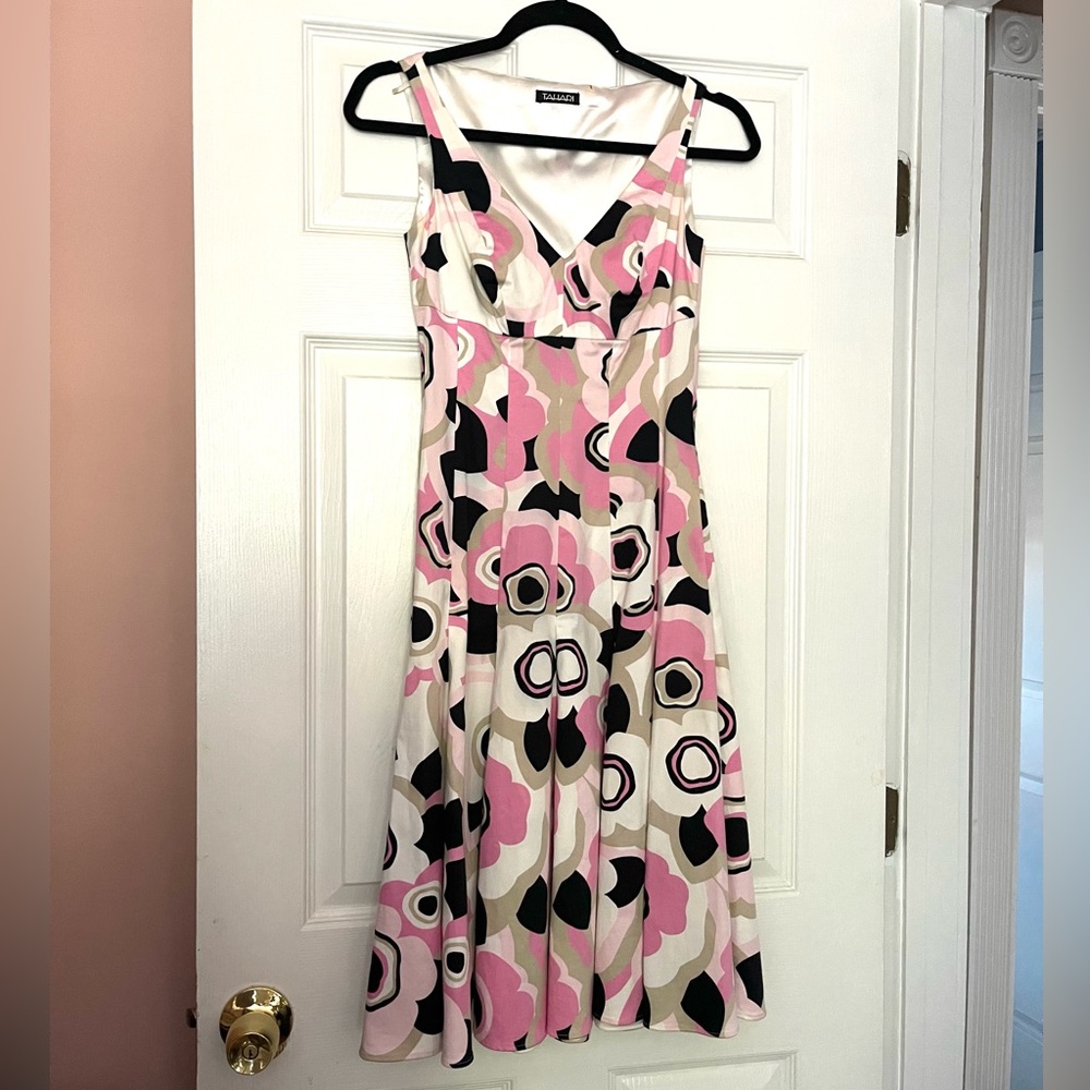 Tahari cotton sleeveless dress Sz 2